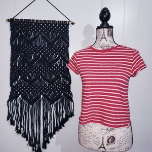 BDG Urban Outfitters Red & White Striped Tee